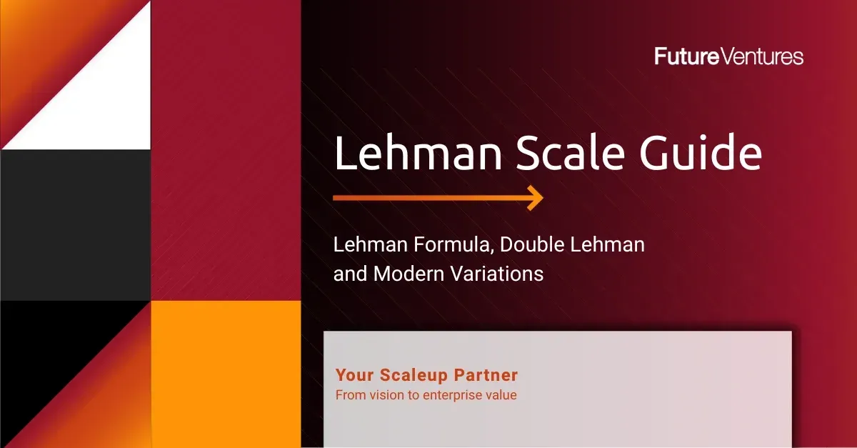 Lehman Scale Guide cover with red, black, and orange geometric design and white title text
