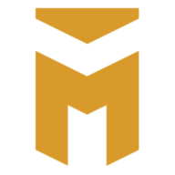Gold stylized letter 