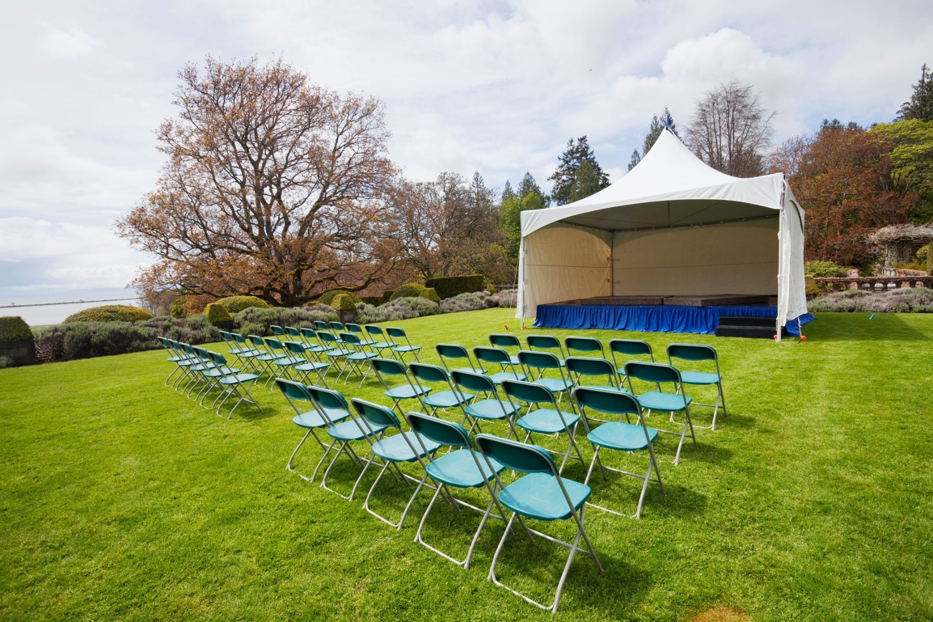 allestimento per evento all'aperto