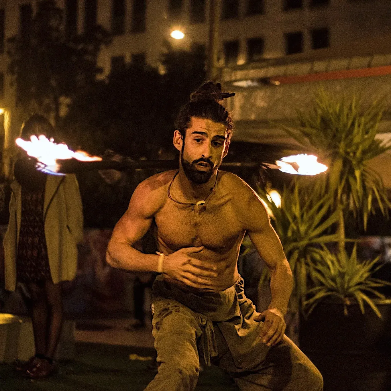 Espetáculo de fogo espetáculo de rua 
A foto foi tirada na rua do Martim Moniz em Lisboa.
Polytricks Productions 