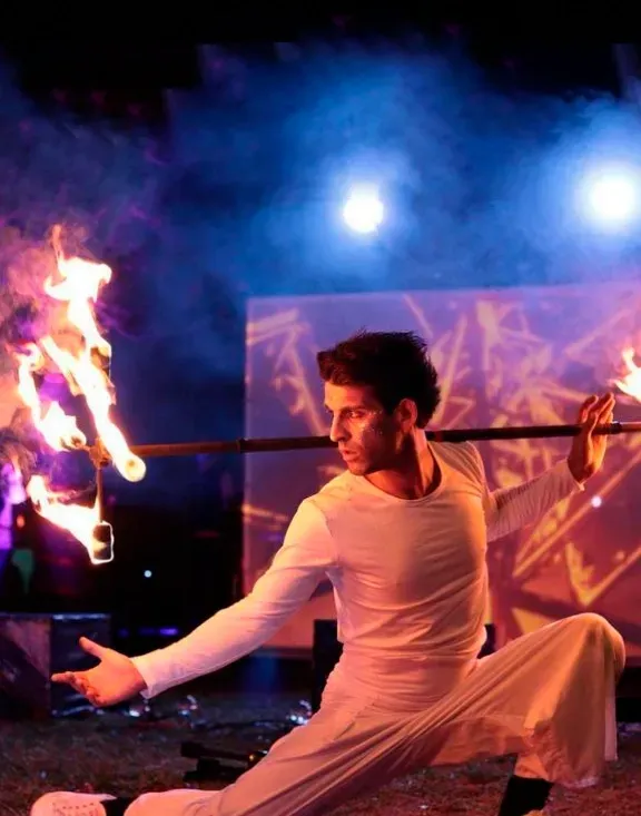 Espetáculo de fogo Dragon Staff
A foto foi tirada na Aldeia de Natal do Seixal.
Polytricks Productions