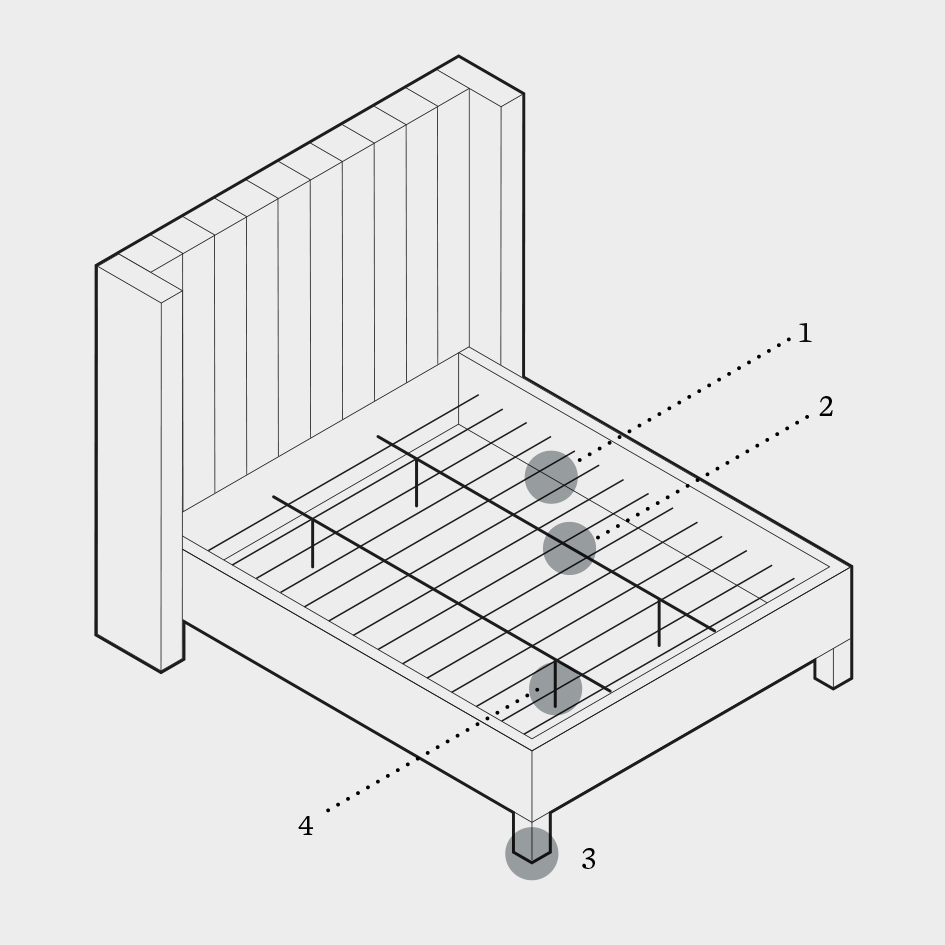 Blackwell Bed Illustration