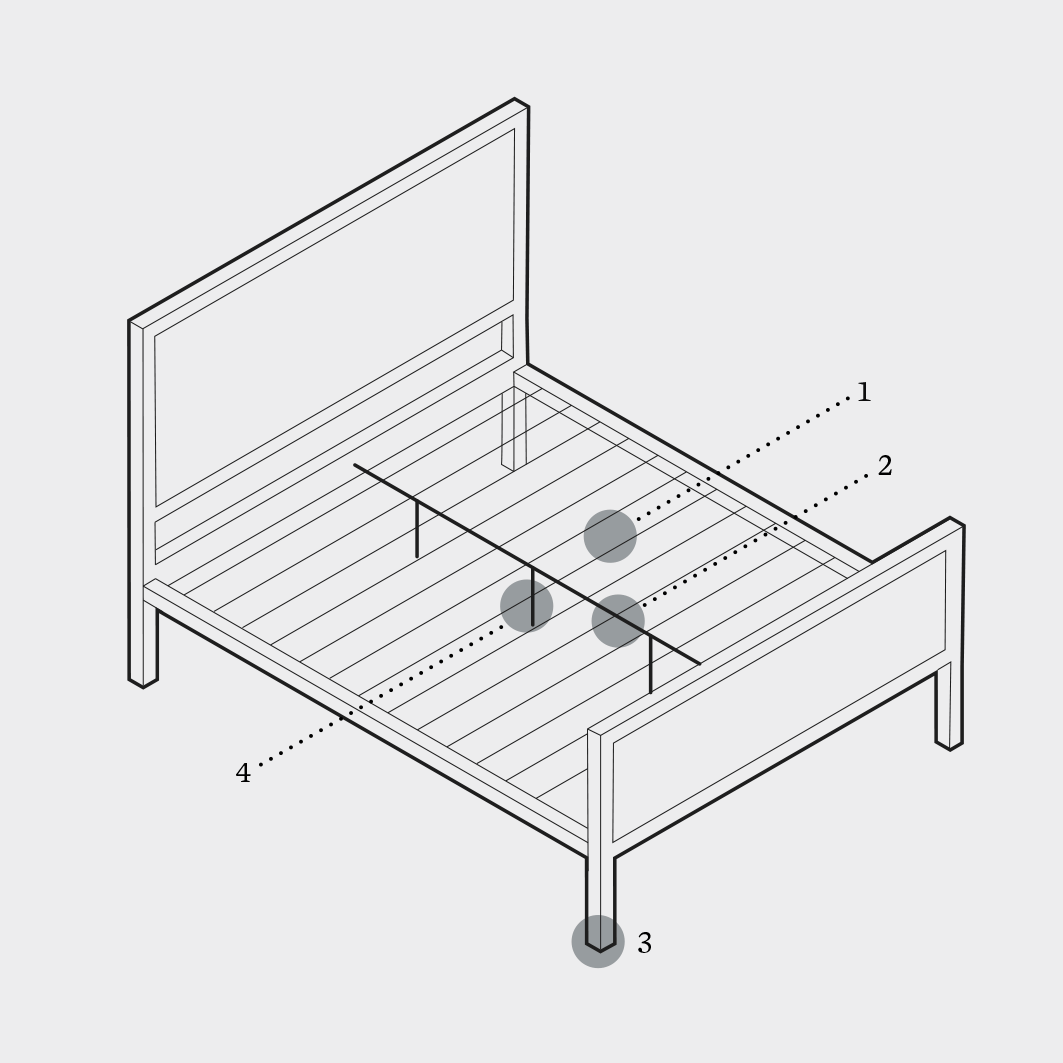 Clarke Bed Illustration