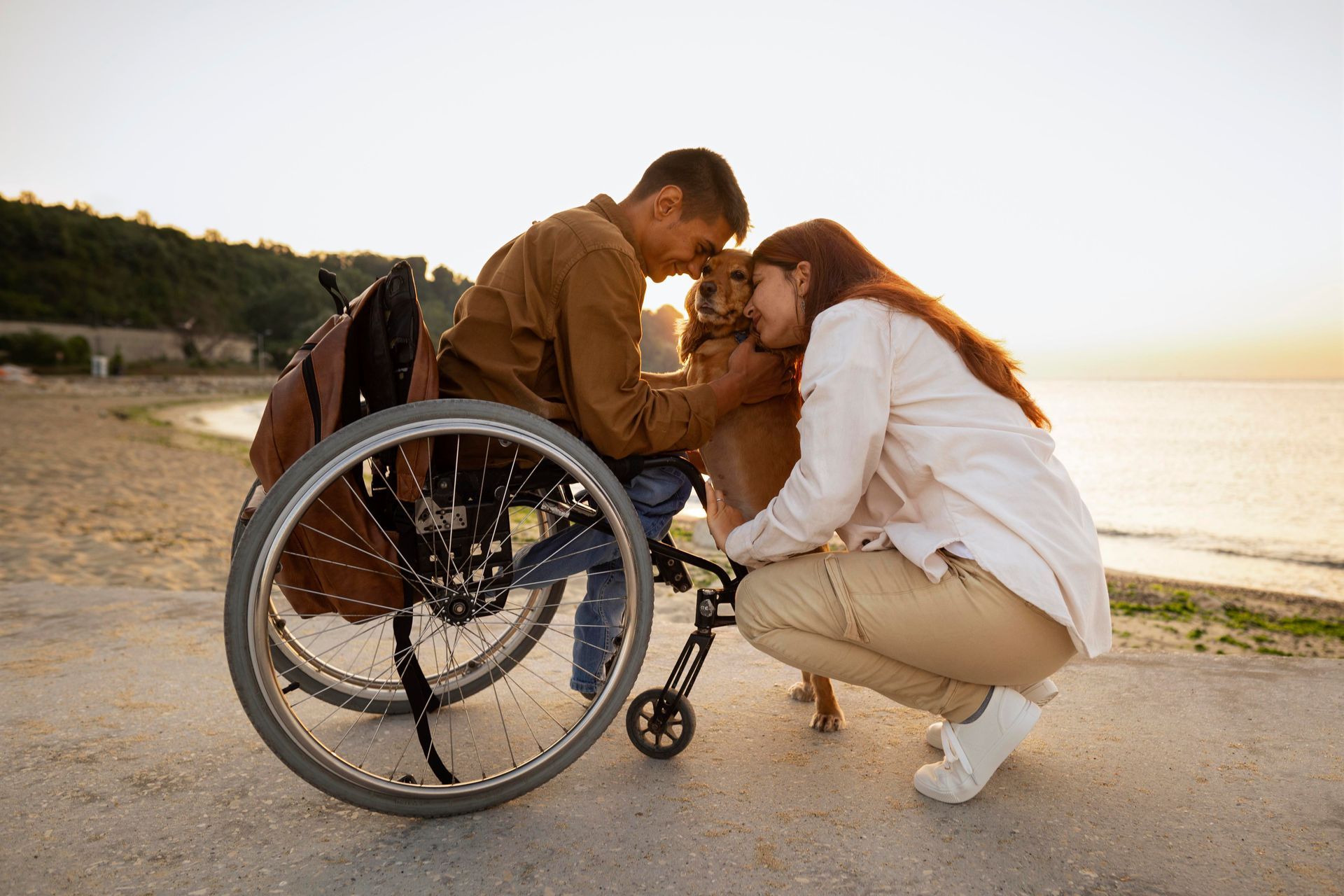 A woman is reading a book to a little girl