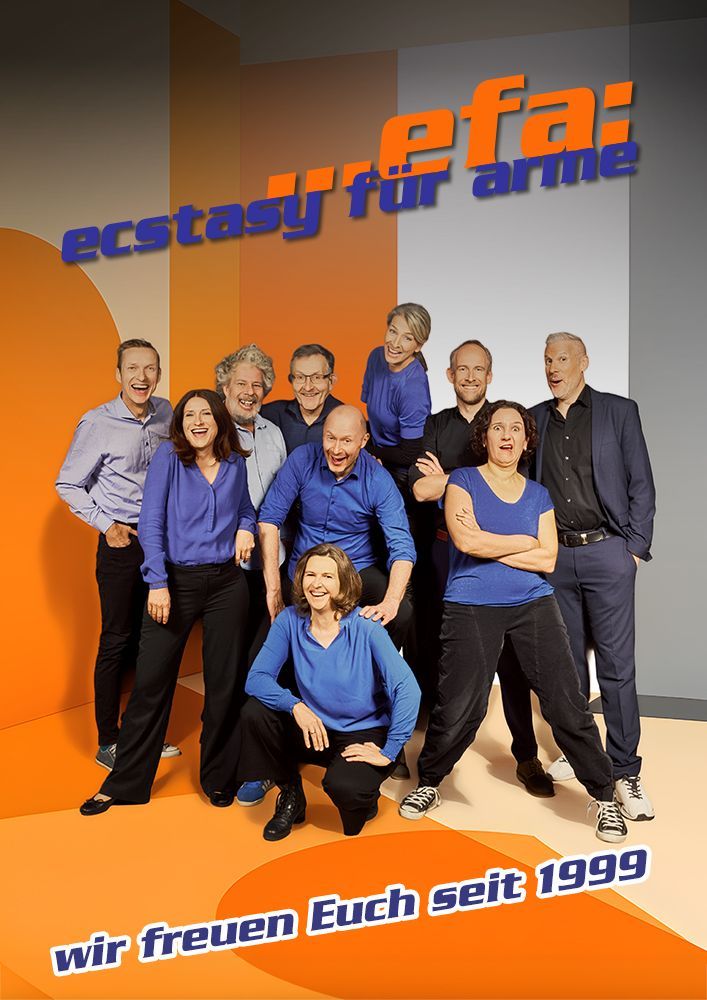 Gruppenfoto der Improtheatergruppe efa