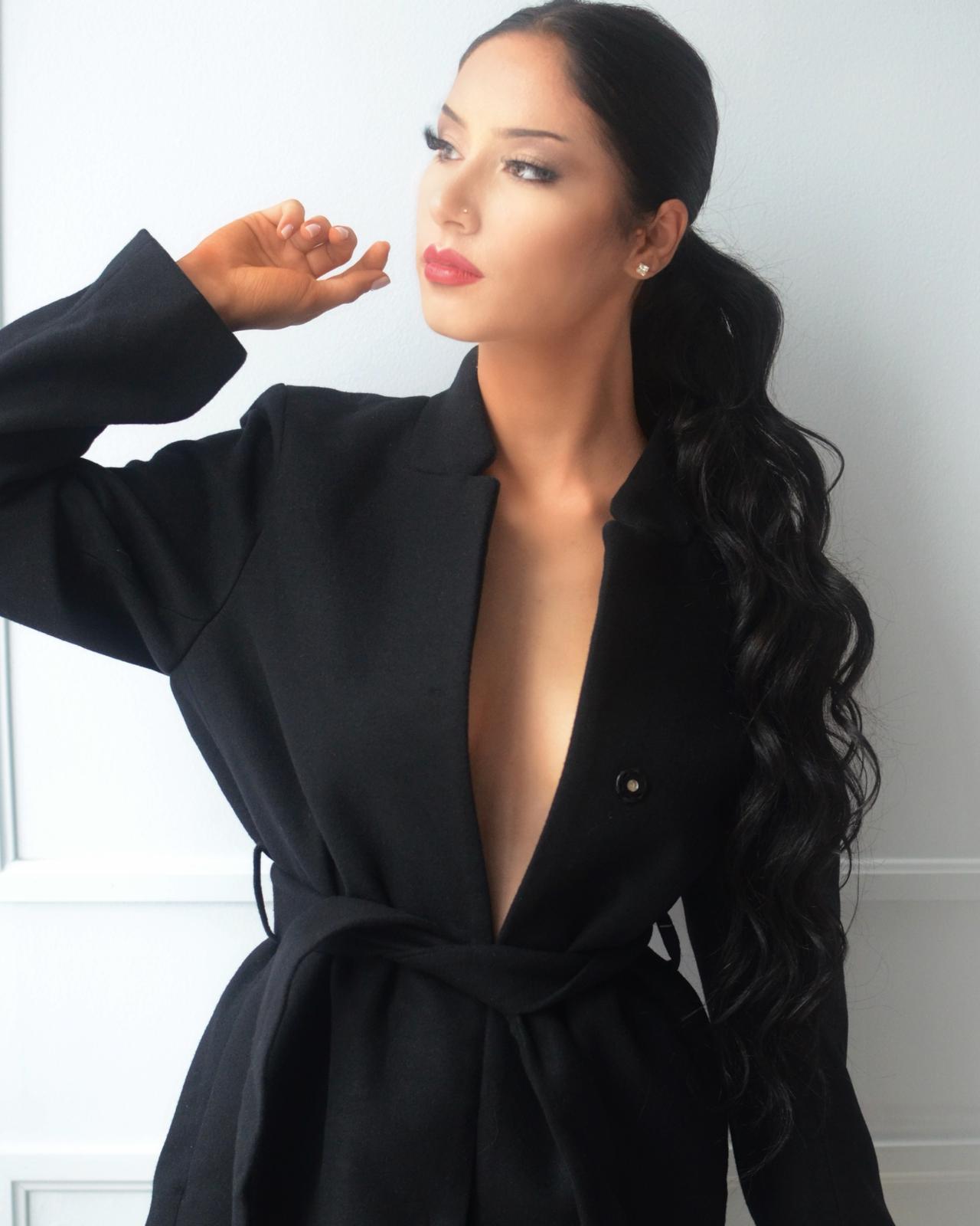 woman wearing professional makeup