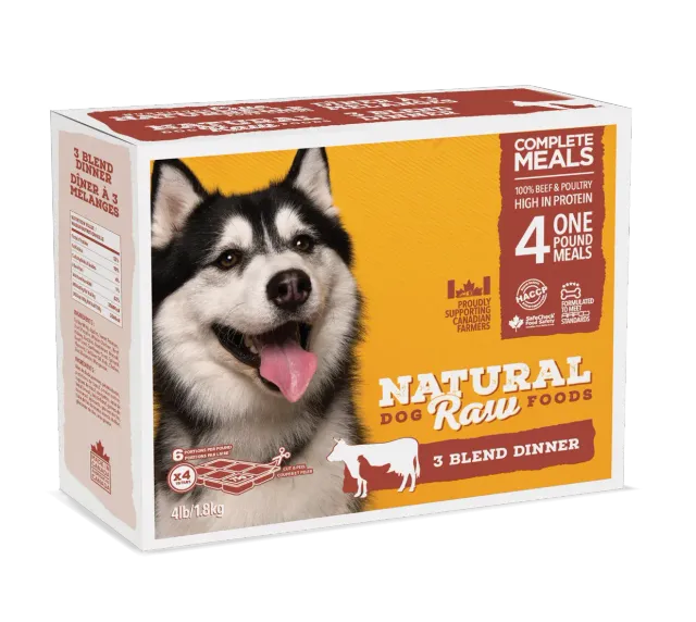 Natural Raw Dog Food GTA Ontario, Nutritious Raw Diet Meals
