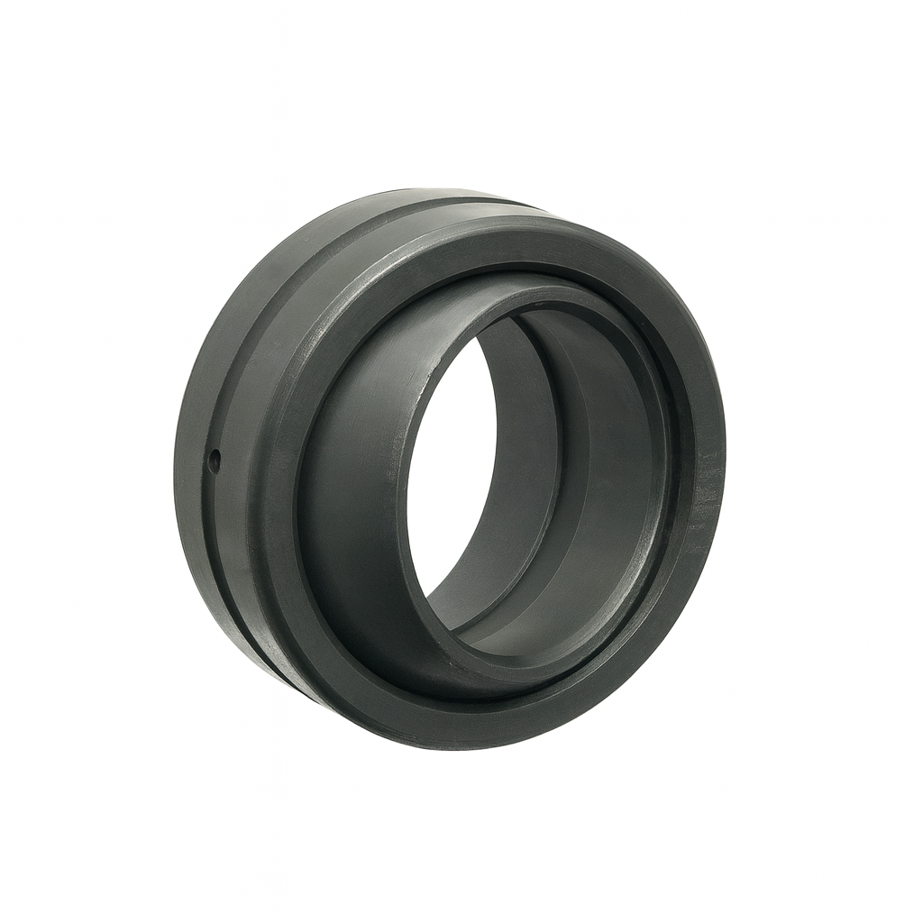 Cuscinetto sferico liscio di colore grigio scuro.