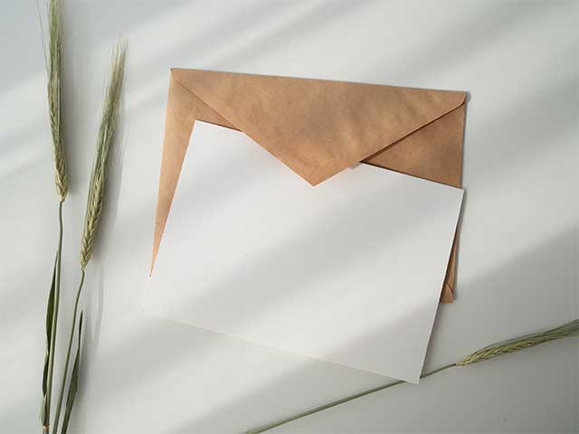 blank greeting card