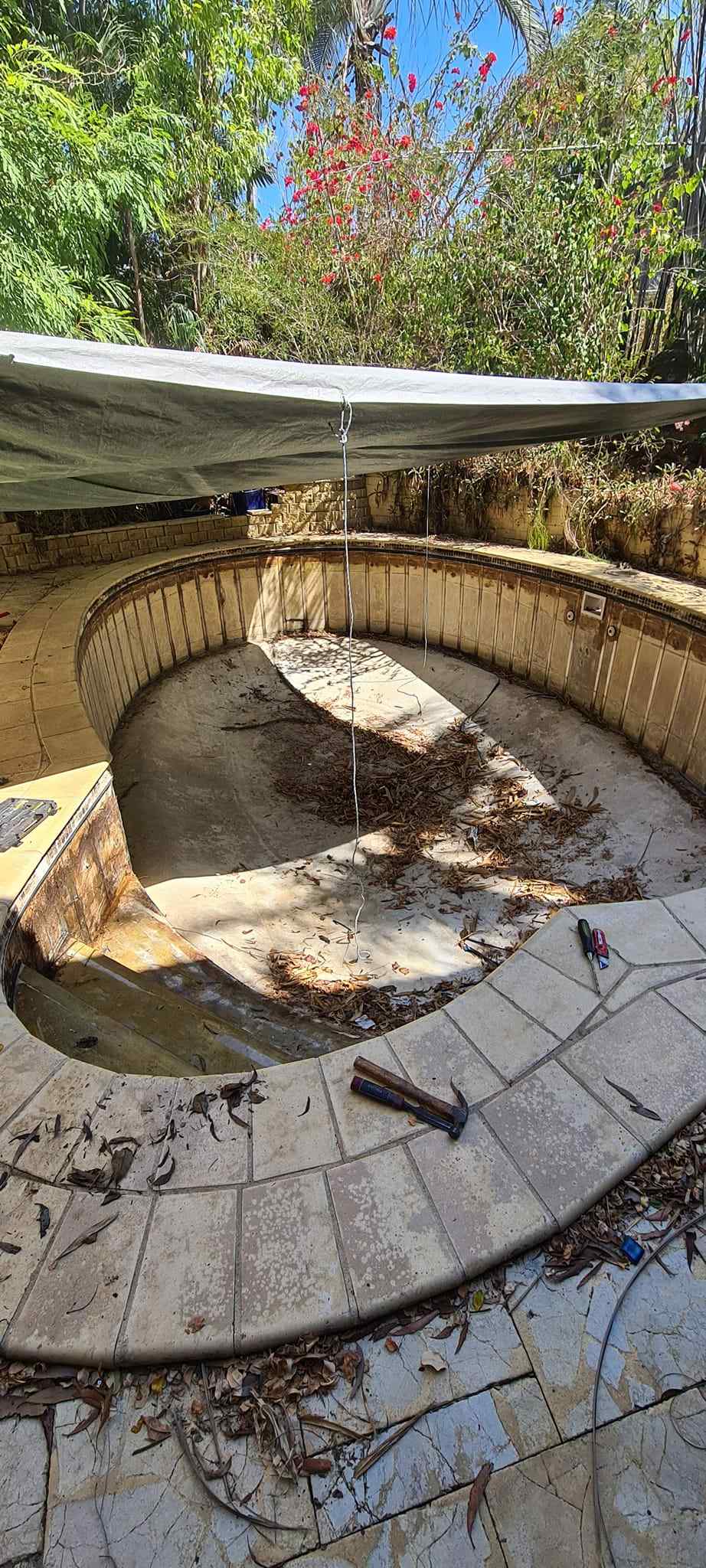 Before Pool Renovation — Quality Pool Resurfacing in Darwin, NT