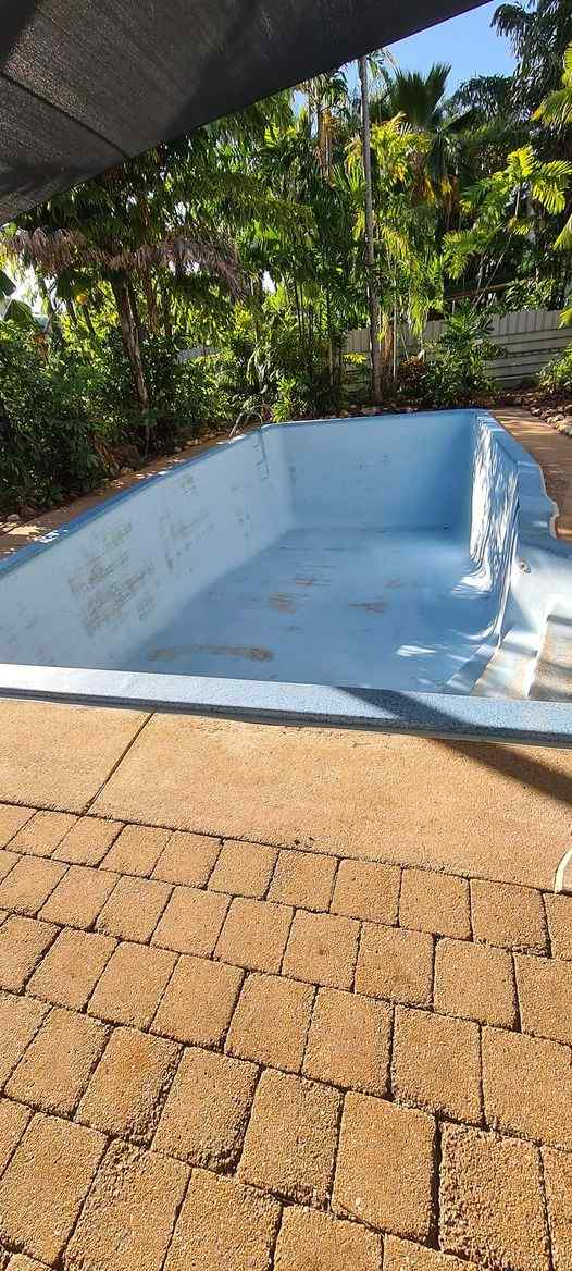 Before Small Pool Renovation — Quality Pool Resurfacing in Darwin, NT