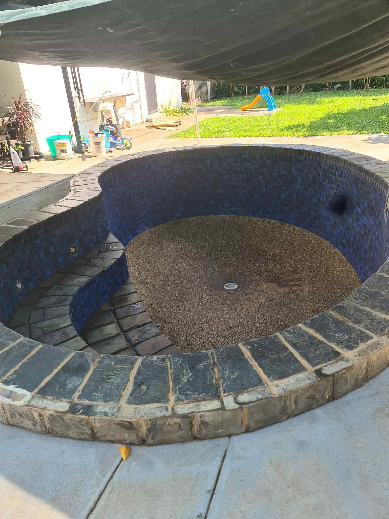 Before Jet Spa Renovation — Quality Pool Resurfacing in Darwin, NT