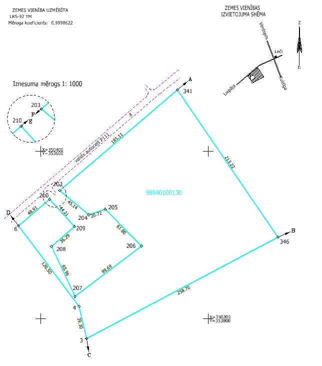 Zemes robežu uzmērīšana (kadastrālā uzmērīšana)