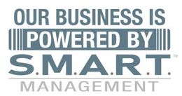 We Run on S.M.A.R.T Management – Implemented in partnership with IA Business Advisors, this business operating system aligns our vision, strategy, and execution through the S.M.A.R.T. framework: Specific, Measurable, Achievable, Relevant, and Timely. This structured approach ensures operational efficiency, accountability, and continuous improvement across our organization. Logo of We Run on S.M.A.R.T. Management.