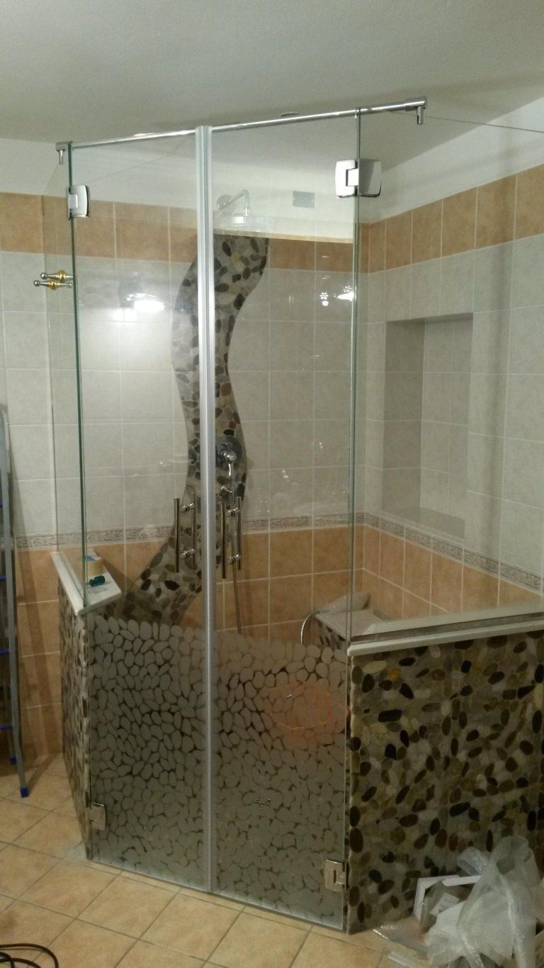 box doccia angolare in vetro