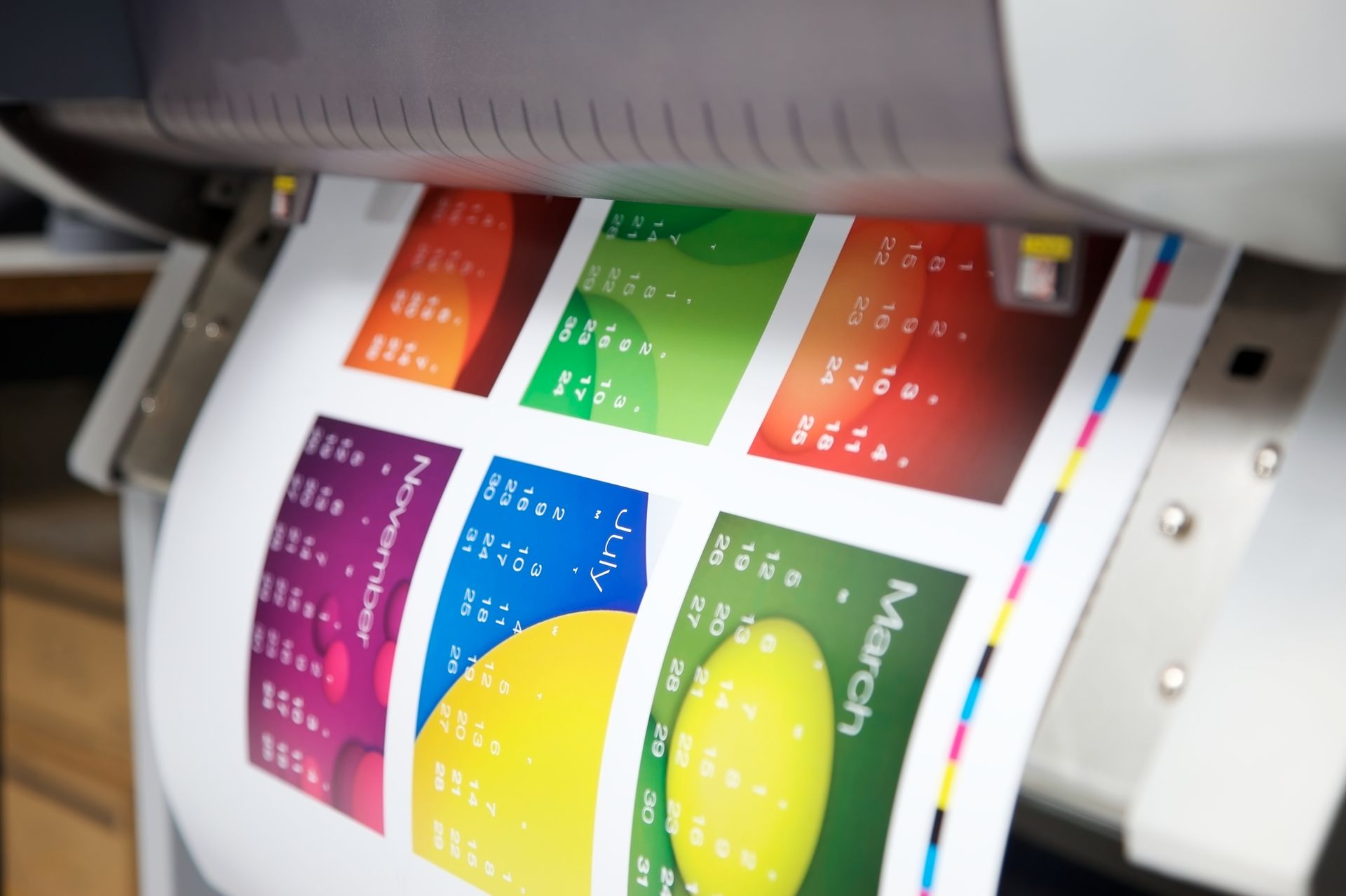 A printer is printing a calendar. - Port Saint John, FL - Shipping Depot of Port St John