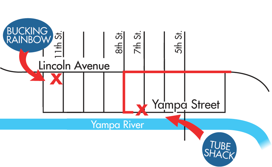 Blue Sky West Rafting Map