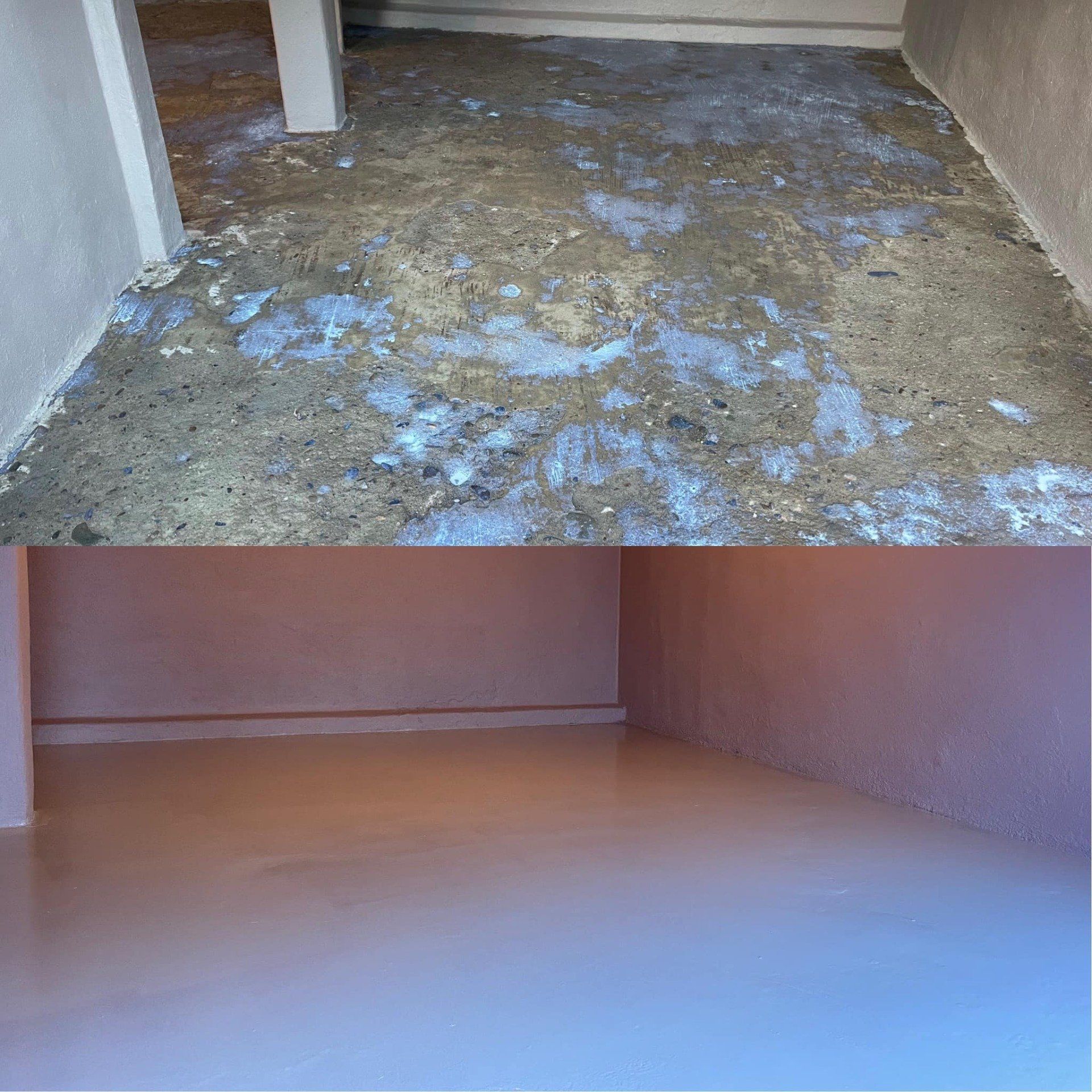 Before and After Polished Concrete — Bonner, ACT — JB Flooring Solutions