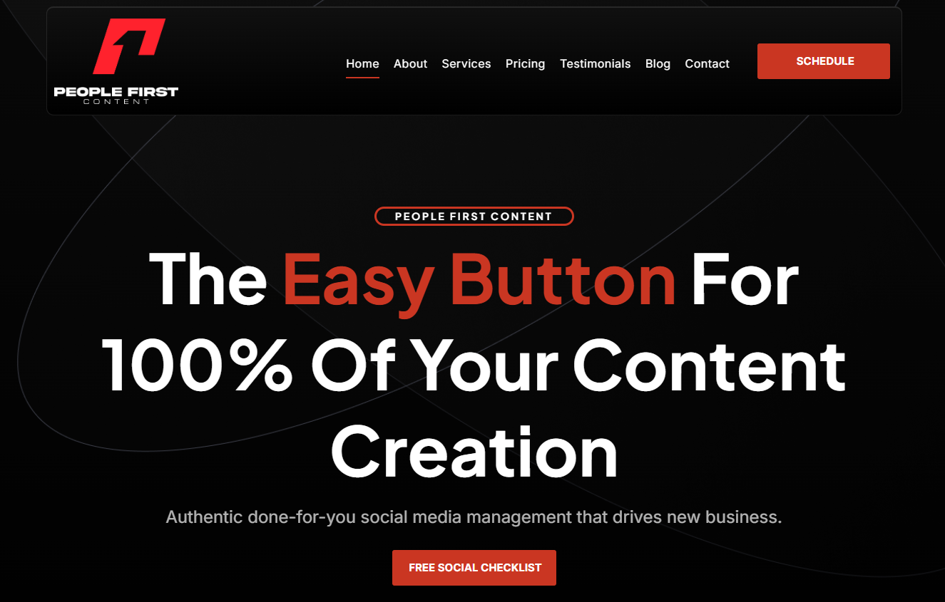 The Easy Button For Content Creation | People First Content