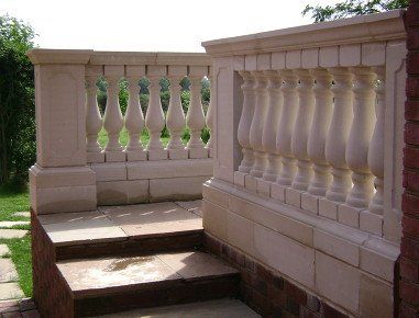 cream coloured balustrade