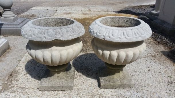 Pair of Selby Urns - Weathered