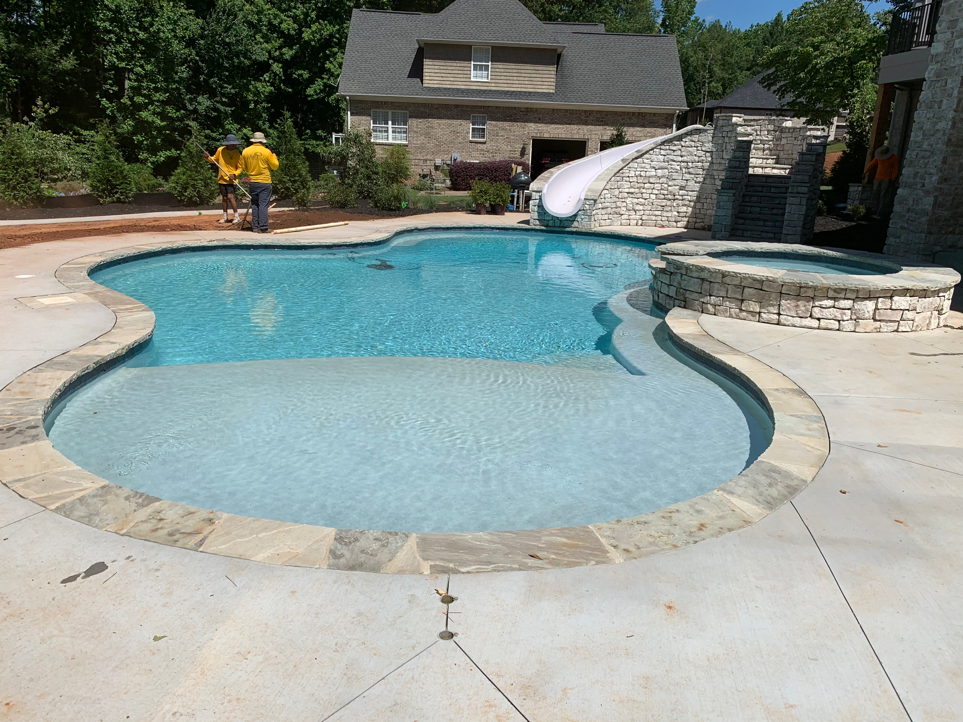 pool service uncovering