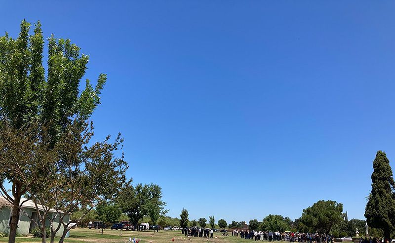 Outside view of Farmington Memorial Park in Farmington CA.