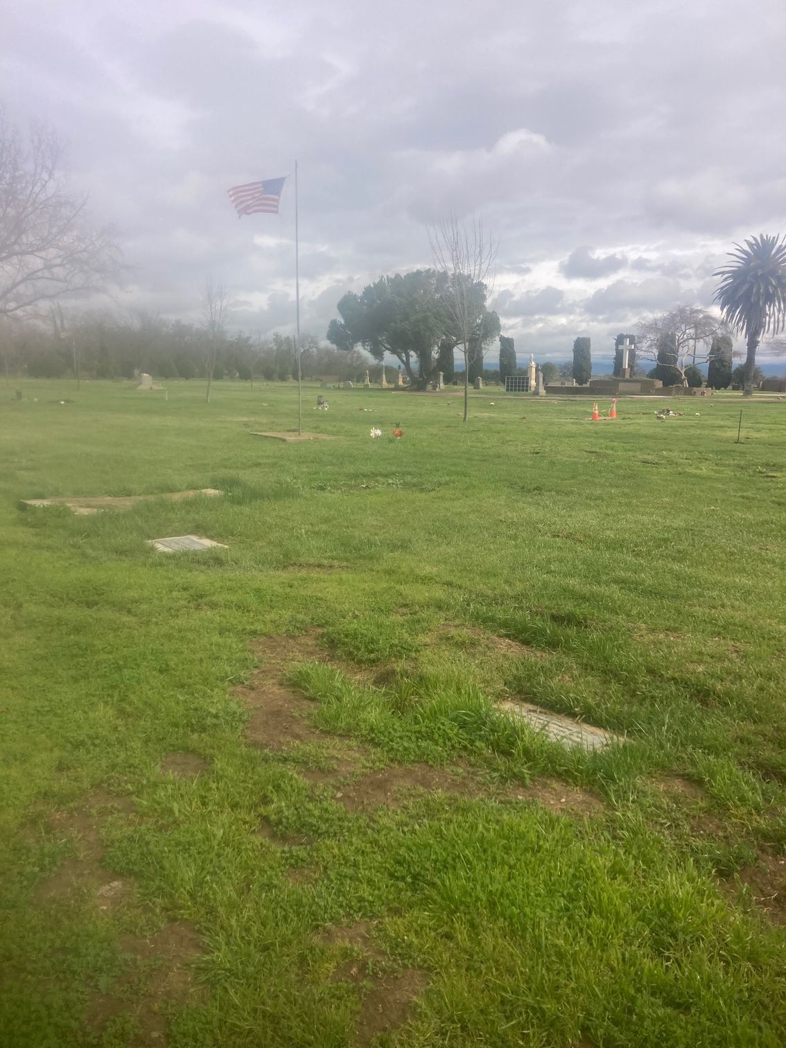 Farmington Memorial Park Cemetery grounds CA