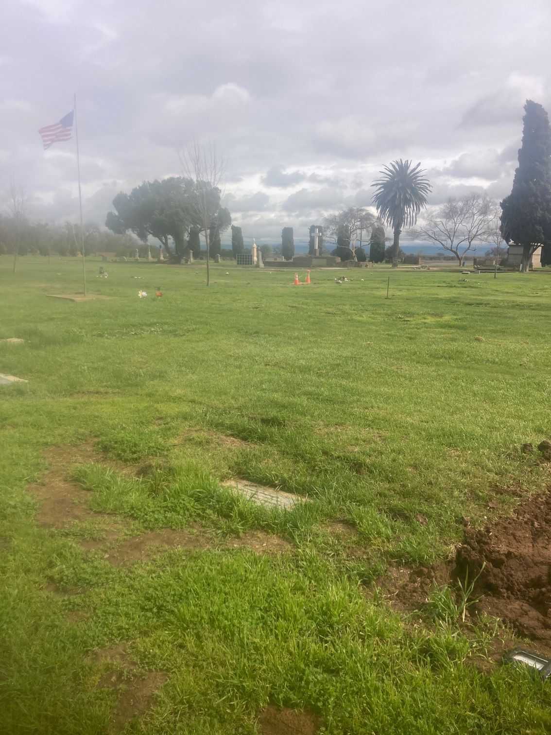 Farmington Memorial Park Cemetery grounds CA