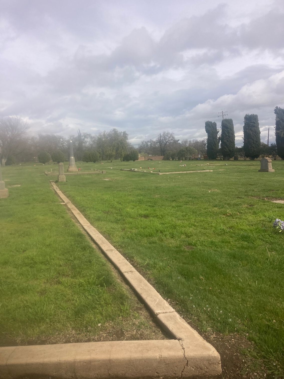 Farmington Memorial Park Cemetery grounds CA