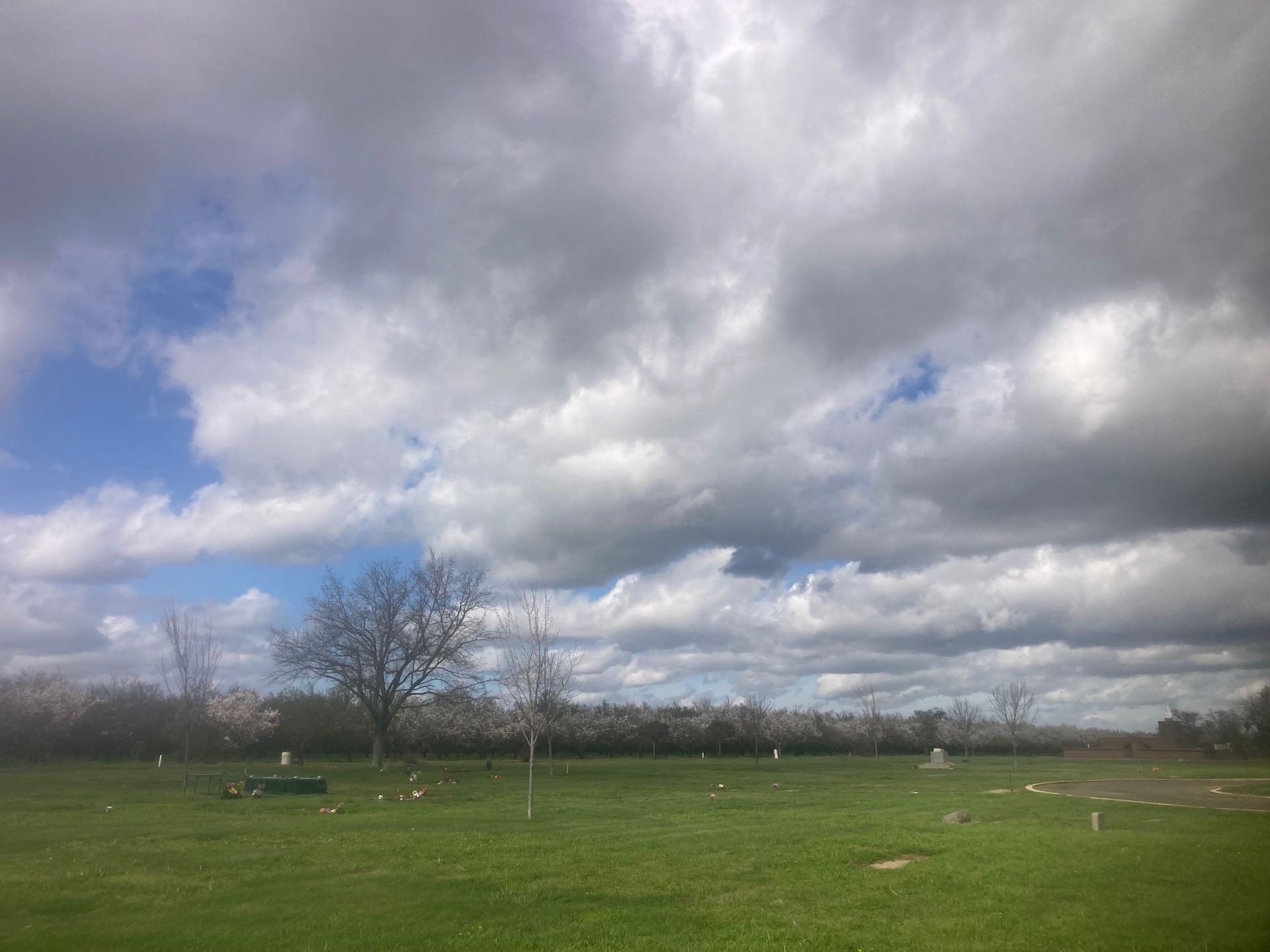Farmington Memorial Park Cemetery grounds CA
