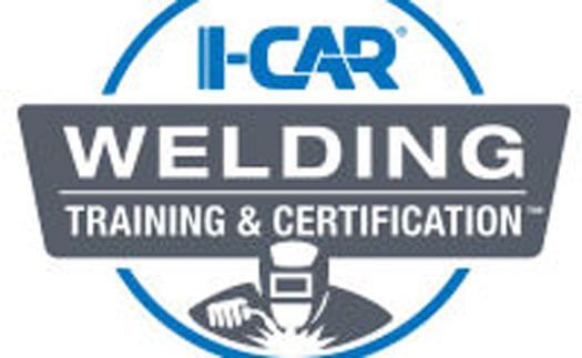 A logo for i-car welding training and certification