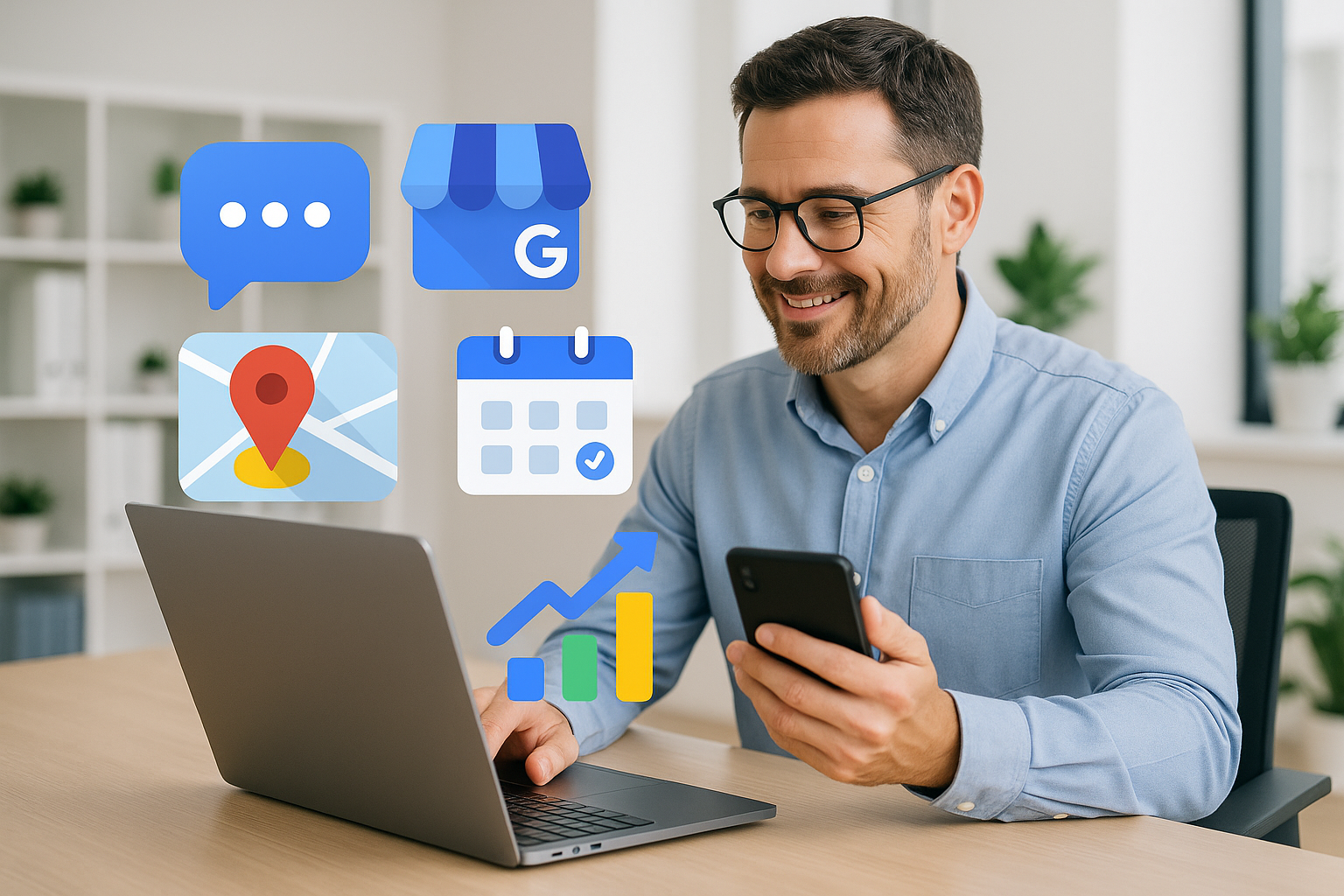 How do messaging and booking features on GBP impact conversions?