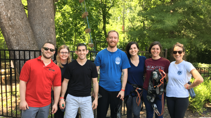 Ropes course at Elmwood Park Zoo