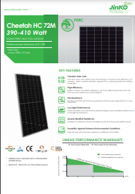 Cheetah HC Solar Panel