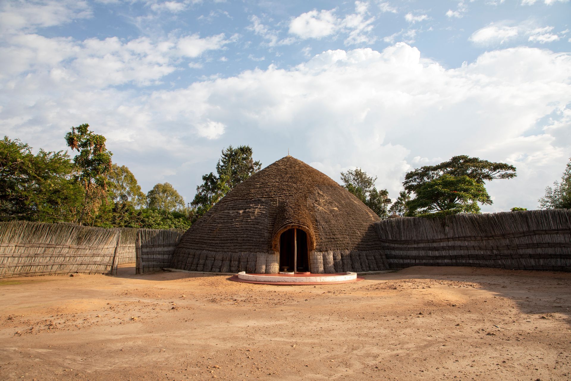 A replica hut of the ancient Rwandan King's Palace