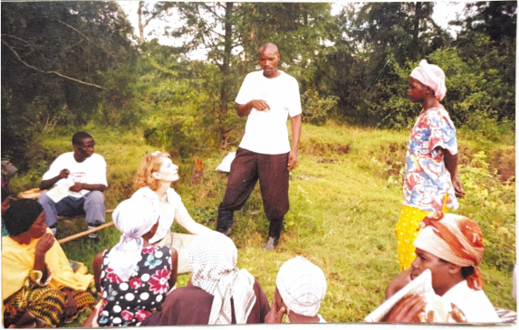 outdoor meeting village of hope