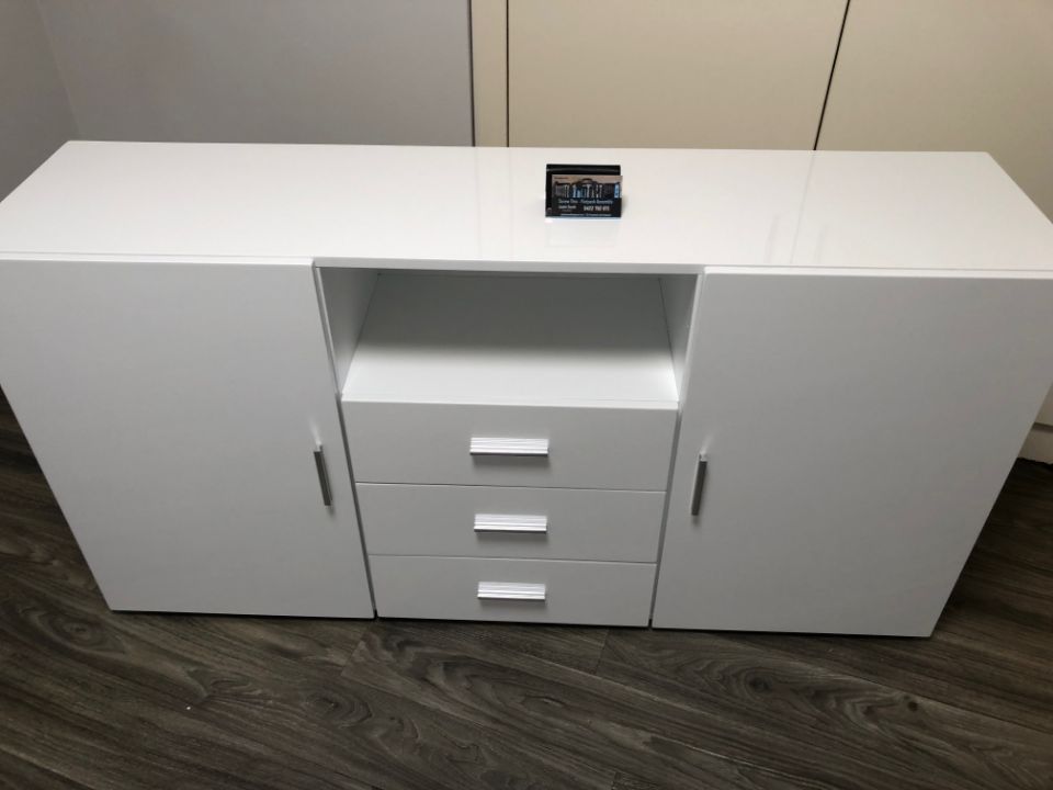 view of a storage draws