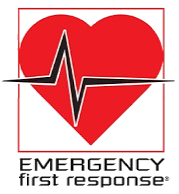 Red heart with black heartbeat line, 