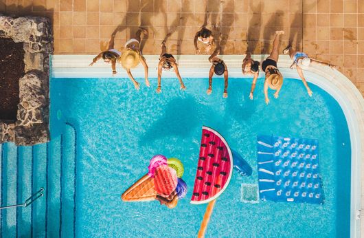 Group Of People Having Pool Party — Millbrook, AL — Tri-County Pool Service