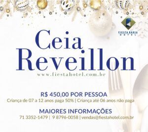 A flyer for a ceia reveillon event