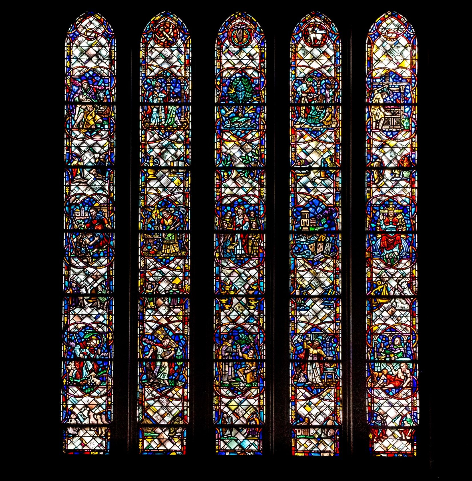 Mt Lebanon UMC's stained glass window