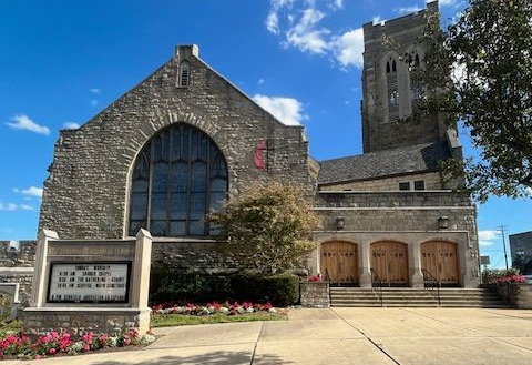 Mt. Lebanon UMC from the front entrance on West Liberty Ave.