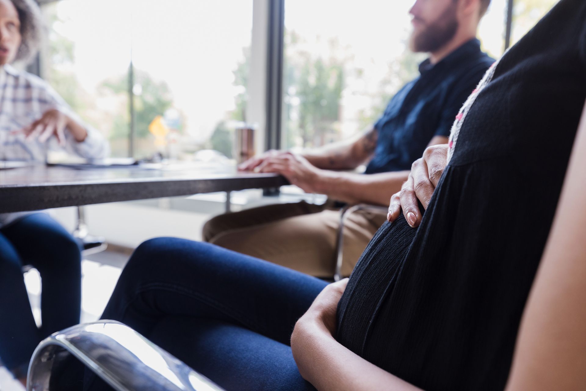 Pregnant Woman Meets with OB/GYN — Houma, LA — Dr. Charon Gentile and Heather