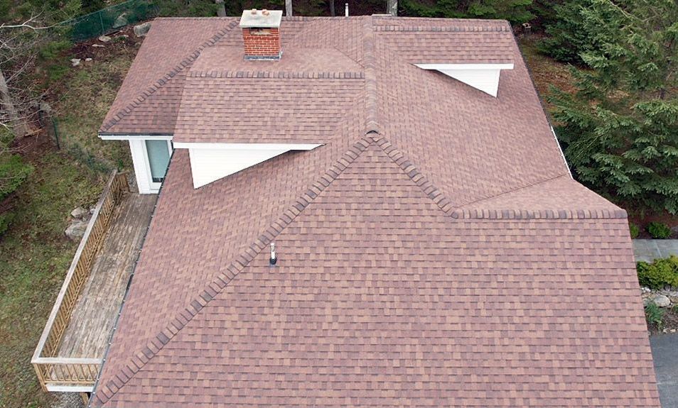 asphalt shingles red certainteed