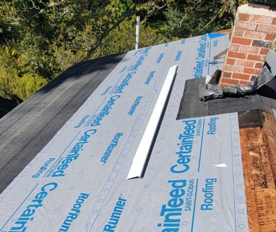 A roof with a certainfeed roof runner on it