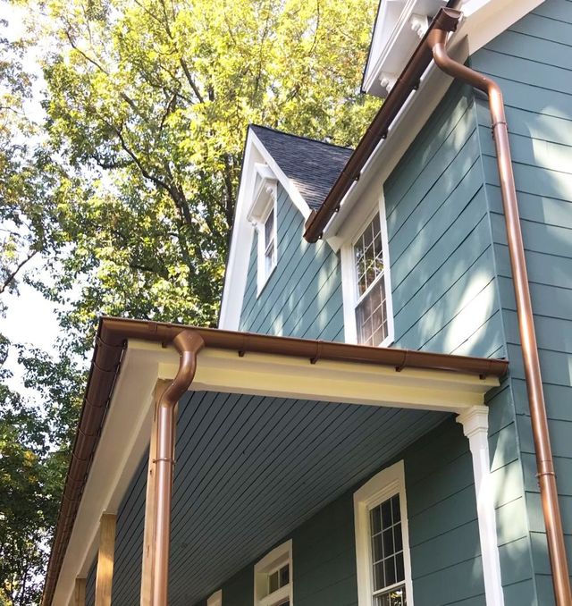 Rustic Gutters Rustic House With Copper Gutters Newer Rustic Copper Aluminum Color