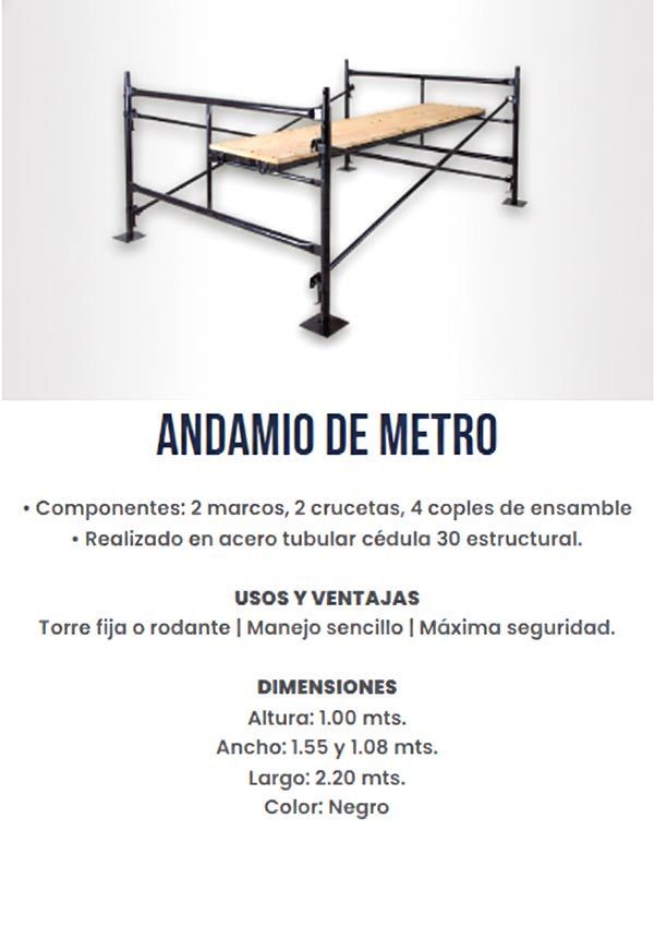 ANDAMIO DE METRO
