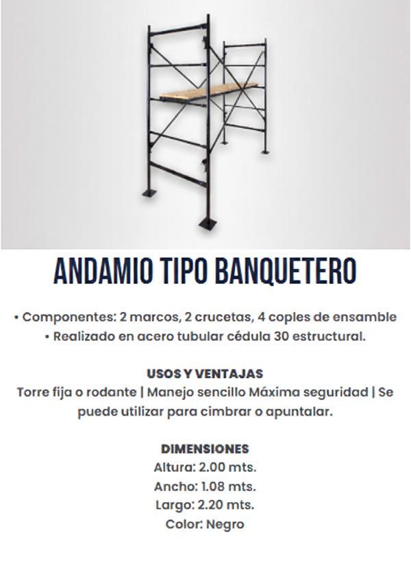 ANDAMIO  TIPO BANQUETERO