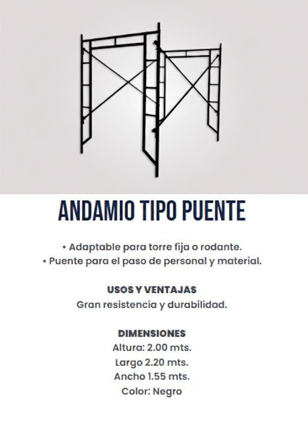 ANDAMIO  TIPO PUENTE